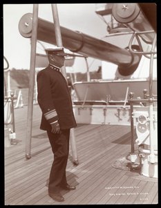 Contre-amiral Robley Dunglison Evans sur le pont de l